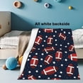 thumbnail image 4 of Soccer Throw Blanket for Boys Girls, Soccer Mom to My Son Daughter Gift for Birthday, Graduation, Christmas, Thanksgiving, Deep Blue, Thin Soft Flannel Fabric, 50x60 inches, No Pilling, 4 of 5