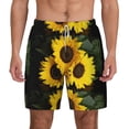 thumbnail image 2 of Picia Japanese Were Blossoming pattern Mens Swim Trunks with Compression Liner Stretch Beach Shorts Quick Dry with Zipper Pockets No-Chafing Board Shorts-Medium, 2 of 9