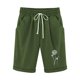 thumbnail image 4 of Puntoco Pantalones Cortos De Verano Mujer Moda 2024 Pantalones Cortos De Mujer Algodón Y Lino Estampado De Moda Cintura Elástica Pantalones De 5 Pulgadas Cordón Pantalones Cortos De 5 Pulgadas, 4 of 4
