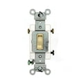 thumbnail image 2 of Leviton 54523-2I 20 Amp, 120/277 Volt, Toggle Framed 3-Way AC Quiet Switch, Commercial Grade, Grounding, Ivory, 2 of 2