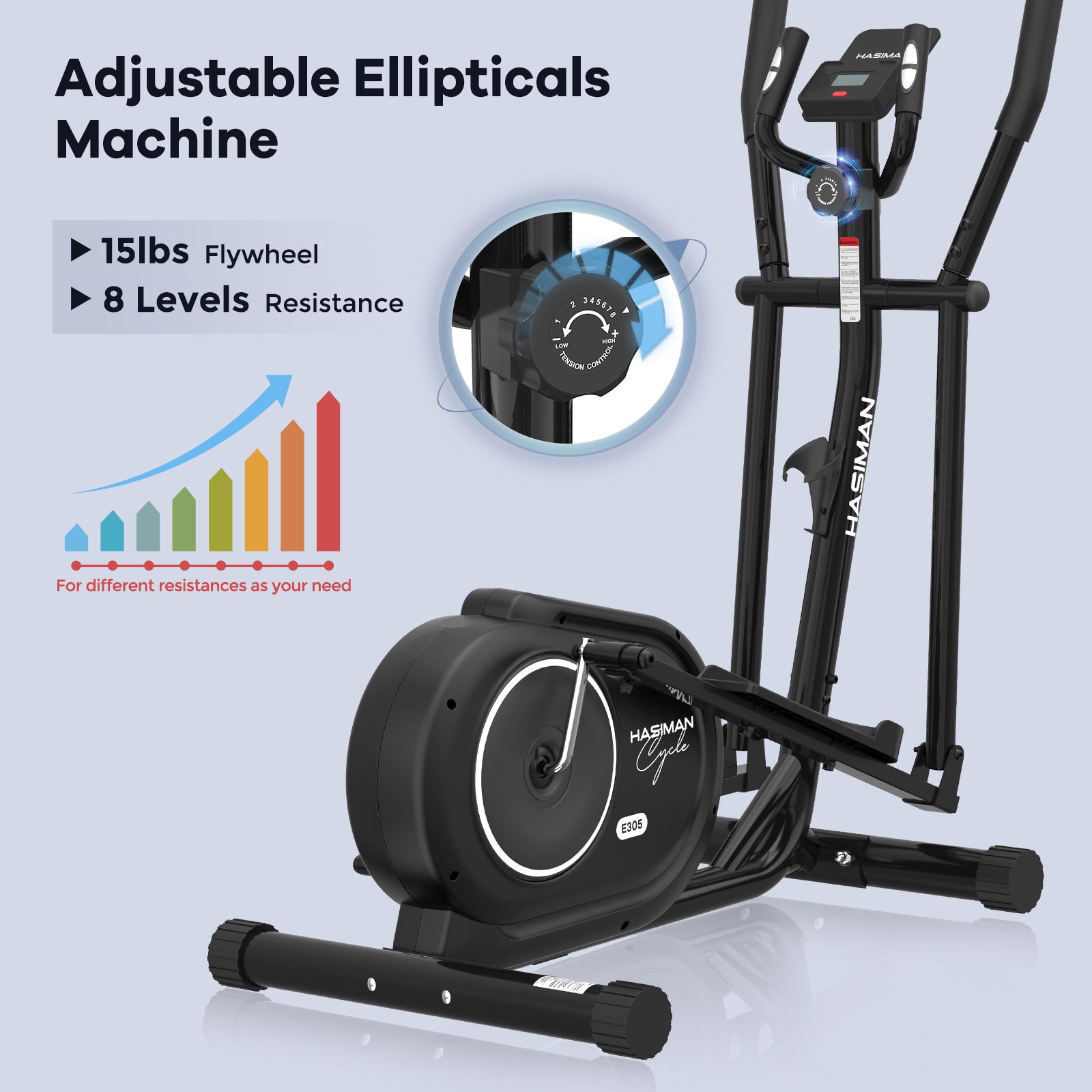 Safe And Convenient Payment Pooboo Elliptical Machine Magnetic 