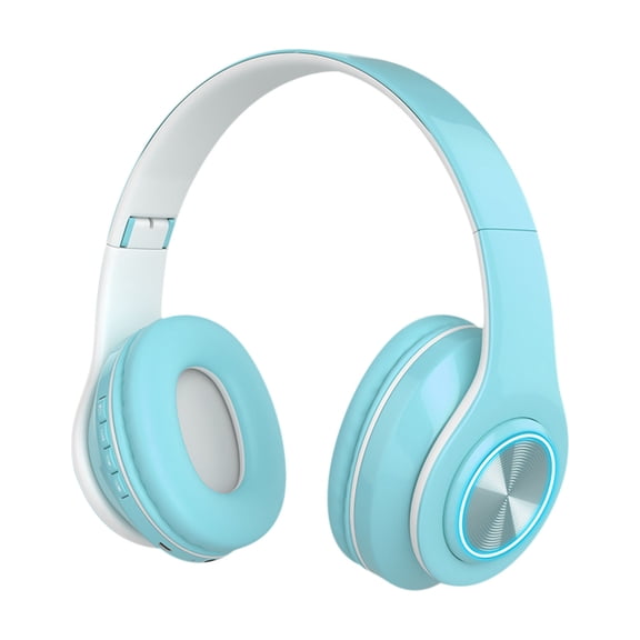 Wireless Headphones - Noise Cancelling Over Ear Bluetooth Headphones with 60H Playtime, Deep Bass Hi-Fi Stereo Sound & Comfortable Earpads for Travel, Home and Office,Sky Blue