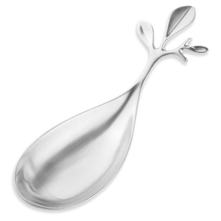 Decorative Silverplate Spoon - Blue Leaves