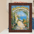 thumbnail image 7 of Contemporary Wood Grain Walnut Scoop Picture Frame 30x30 frame, 7 of 7