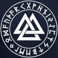 thumbnail image 3 of CafePress - Valknut Hoodie - Pullover Hoodie, Classic, Comfortable Hooded Sweatshirt, 3 of 4