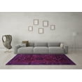 thumbnail image 3 of Ahgly Company Indoor Square Persian Purple Traditional Area Rugs, 5' Square, 3 of 4