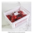 thumbnail image 2 of Organizador con Canastilla Mainstays Clear Fresh Cuadrado Con Canastilla Y Tapa 2.2  Litros, 2 of 4