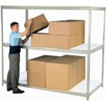 thumbnail image 4 of Global Industrial B2297135 84 x 96 x 48 in. 3 Shelves Wide Span Rack with Laminated Deck, Gray, 4 of 4