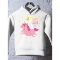 thumbnail image 3 of Happy Easter Day Unicorn Hoodie Toddler - Toddler Hoodie, White, 3 of 4