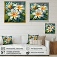 thumbnail image 4 of Designart "Magical Symphony Of White Plumeria" Plumeria Floater Framed Wall Art Prints, 4 of 5