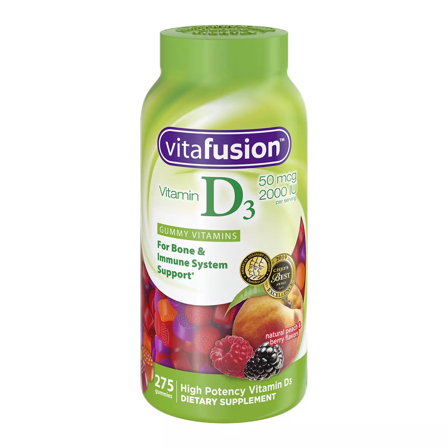 Vitafusion Vitamin D3, 2000 IU Adult Gummies (275 ct.)