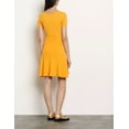 thumbnail image 3 of Sandro YELLOW Women's Synn Short Knit Dress, US 42, 3 of 4