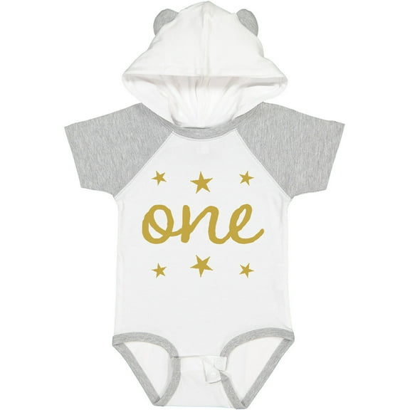 Inktastic 1st Birthday One Gold Boys or Girls Baby Bodysuit
