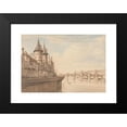 thumbnail image 2 of Henry Edridge 18x14 Black Modern Framed Museum Art Print Titled - The Conciergerie, Paris (ca. 1818), 2 of 5