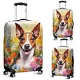thumbnail image 2 of Welcome Spring Summer Rat Terrier Portrait Flower Blue Sky Travel Luggage Cover Ratty Dog Lover Suitcase Dust Protective Decor - 12001, 2 of 5