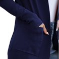 thumbnail image 2 of Vedolay Tops for Women Casual Womens Lapel Neck Long Sleeve Fashion Button Front Fashion Jacket,Blue M, 2 of 4