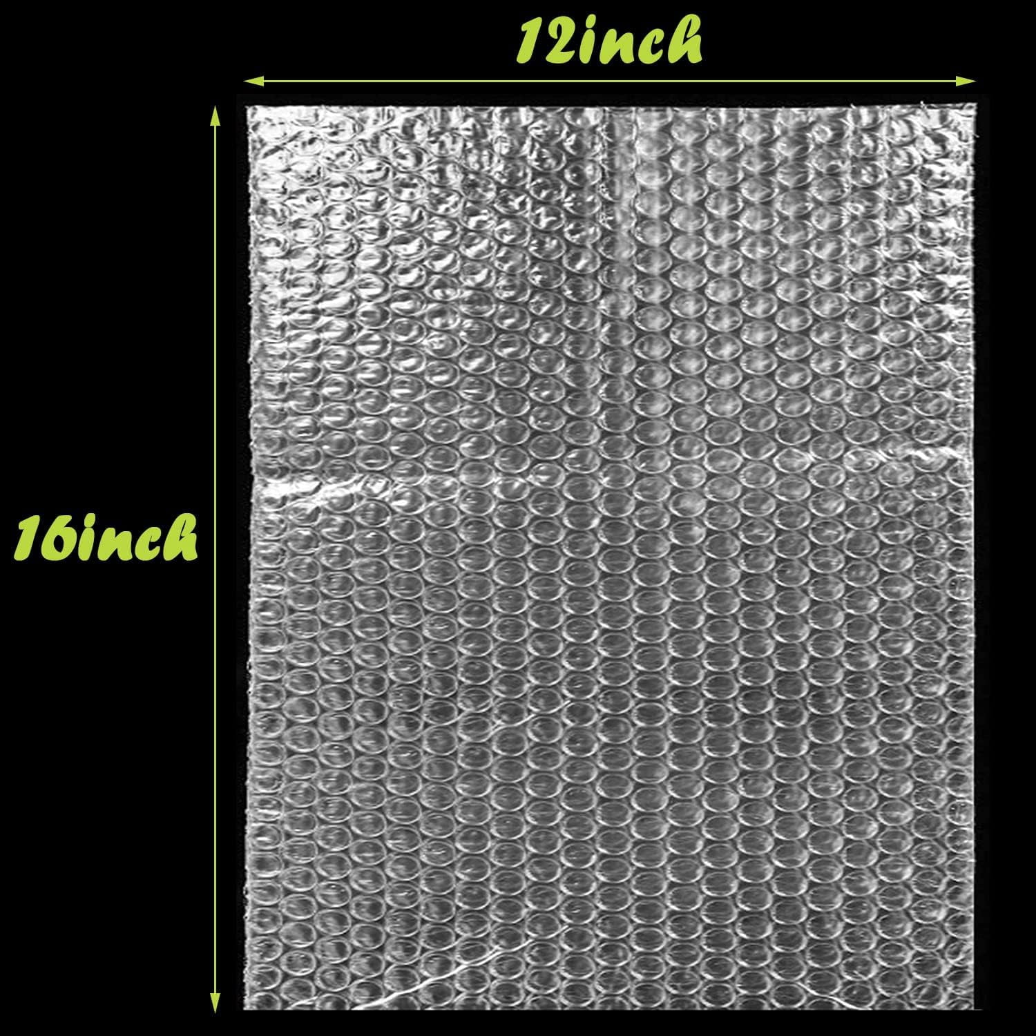 50PCS Clear Bubble Out Bag 12" x 16", Large Pouches Bags, Double Wall Shockproof Pouch Wrap Bag, Cushioning Protective Storage Bags for Moving, Shipping, Packing and