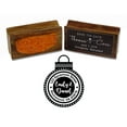 thumbnail image 1 of Printtoo Personalized Address Wood Mounted Round Rubber Stamp Wedding Invitation Custom Stamper-1.96 Inches Diamater, 1 of 4