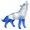 Blue, variant on Desktop Decorative Crystals Glass Wolf Figurine Howlings Wolf Statue for Collectors Gift Giving
