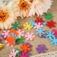 thumbnail image 2 of Snowflake Ornament500 Pcs Snowflakes Confetti Snowflake Decoration Decorative Accessory High Capacity, 2 of 5