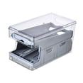 thumbnail image 3 of Organizador Automático de Huevos, Contenedor de Huevos Apilable de 2 Capas para Refrigerador de Armario de Cocina Gris, 3 of 9