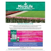 MicroLife Organic Multi-Purpose Fertilizer 6-2-4 - Safe for Pets Kids | 40 LB Bag