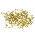 thumbnail image 2 of 100 clips de papel de dinosaurio dorado que aumentan la resistencia al deslizamiento, clips portátiles de metal antioxidantes para oficina y escuela, 2 of 14
