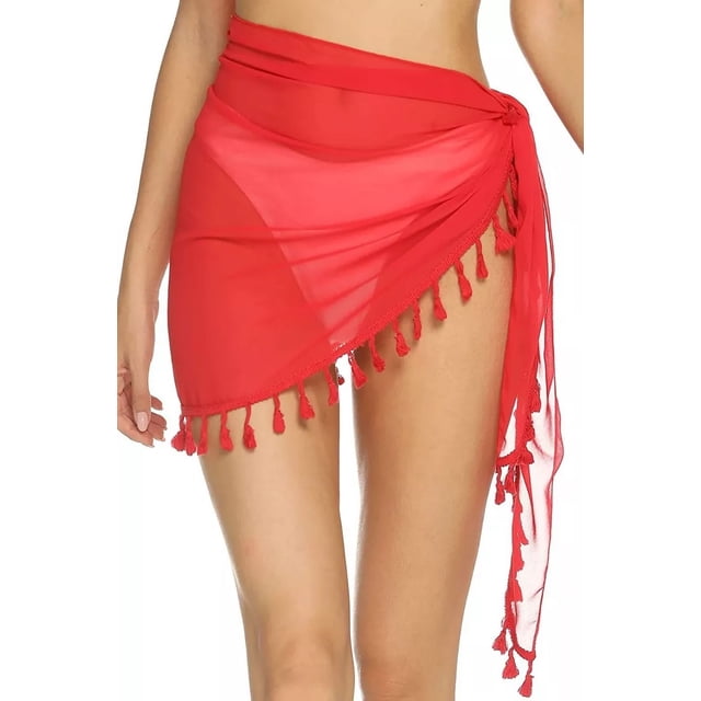Mujer Playa Vestido Ropa Pareo Cover Up Encaje Media Falda