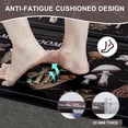 thumbnail image 4 of Mushrooms Kitchen Mat Set Anti Fatigue 2 Piece, Non-Skid Waterproof Kitchen Mats and Rugs Cushioned, Washable Black Kitchen Rug Floor Comfort Mats for Kitchen Home, 48" x 18" + 30" x 18", 4 of 6