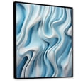 thumbnail image 2 of Designart "Focused Blue Op Art A Visual Journey I" Abstract Floater Framed Canvas Print, 2 of 7
