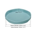 thumbnail image 2 of Uxcell 5.7" Plastic Hexagonal Round Planter Pot Saucer Flower Drip Tray, Blue 5 Pack, 2 of 6