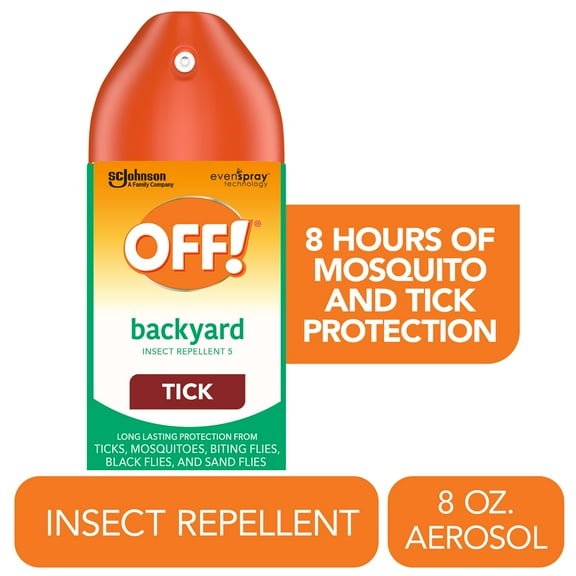 OFF! Deep Woods Tick Repellent V, Long Lasting Outdoor Mosquito Bug Spray, 8 oz