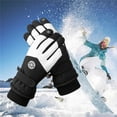 thumbnail image 2 of Penkiiy Winter Gloves for Women Warm Gloves For Skiing In Winter Outdoor Riding With Fleece Thickened Anti-splash, Anti-cold And Anti-slip Screen Gloves For Women Black Gloves, 2 of 4