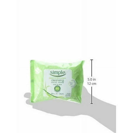 Simple Cleansing Facial Wipes 25 Count 3 Pack