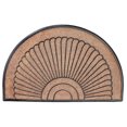 thumbnail image 1 of Rubber And Coir Brush Mat (Halfmoon - Fan) (30 X 48), 1 of 1
