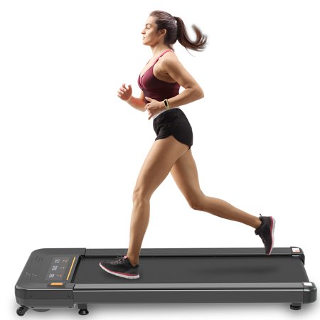Pad Desk Treadmill, Under Desk Treadmill 2 in 1 Walking and Jogging with Remote Control and LED Display, 2.5HP Walking Jogging Machine Walking for Home and Office