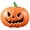 A007- Clear (Triangle Eye Angry Gourd), variant on Halloween Pumpkin Decor 9 Inch Light Up Pumpkin Jack O Lantern Decor for Indoor and Outdoor Fall Halloween Decoration for Home Porch and Party, 1 Pack