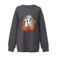 thumbnail image 4 of VKOYWKM Womens Halloween Sweatshirts Vintage Ghostface Oversized Sweatshirt Crew Neck Long Sleeve Pullover Tops Cute Spooky Graphic Sweatshirts, 4 of 4
