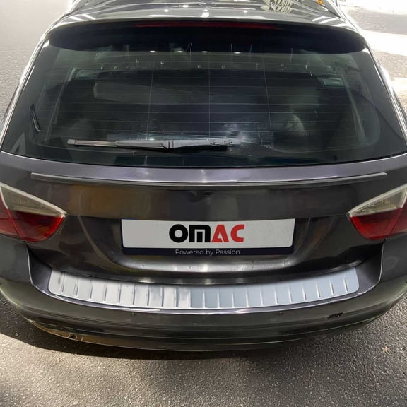 OMAC Rear Bumper Sill Cover for BMW 3 Series E91 325xi 328xi Wagon 2005-2008 S.Steel