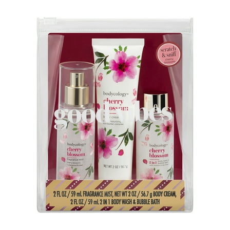 Bodycology Cherry Blossom Body Care Gift Set, 3 Piece