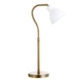thumbnail image 1 of Henn&Hart 10" Brass/White Metal Table Lamp, 1 of 9