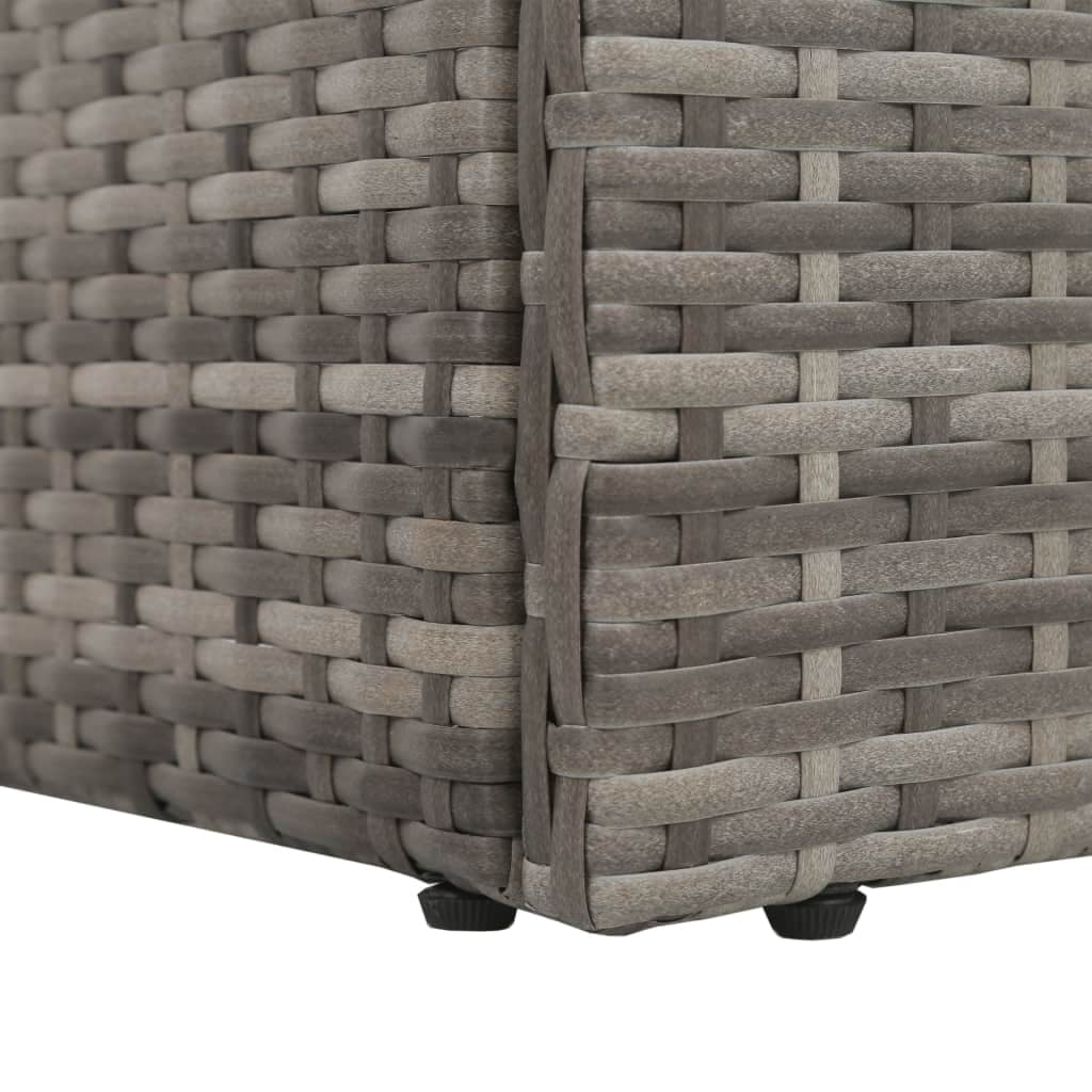 Kepooman Outdoor Patio Rattan Accent Sofa Daybed for Poly Garden, Grey Kepooman Outdoor Patio Rattan Accent Sofa Daybed for Poly Garden, Grey