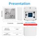 thumbnail image 3 of Injueey Pantalla LCD Tuya, Sensor inteligente de temperatura y humedad, Control remoto para dormitorio, termómetro WiFi, dispositivo inteligente Electrónica Blanco, 3 of 6