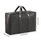 thumbnail image 3 of Contenedores de almacenamiento, bolsa de embalaje para mudanzas, bolsa para guardar edredones y ropa, bolsa de equipaje de viaje grande y resistente de tela no tejida, bolsa de almacenamiento variada,, 3 of 7