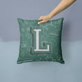 thumbnail image 2 of Monogram Letter Back to School Fabric Decorative Pillow, 2 of 4