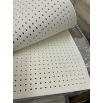 Natural & Organic Dunlop Latex Foam Mattress Topper - 3 Inch QUEEN SIZE 80" X 60"