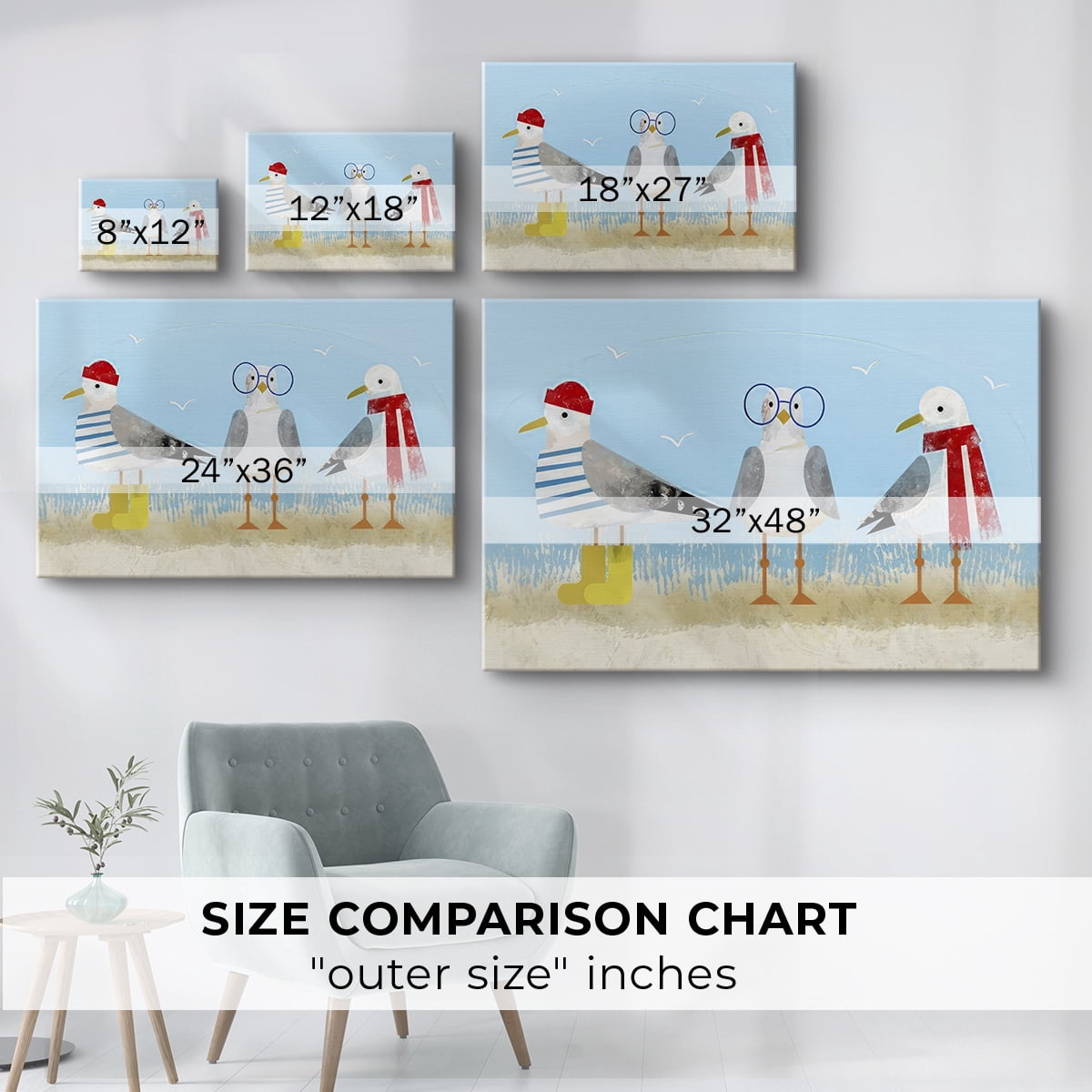 Christmas Holiday Art III- Gallery Wrapped Canvas-XII