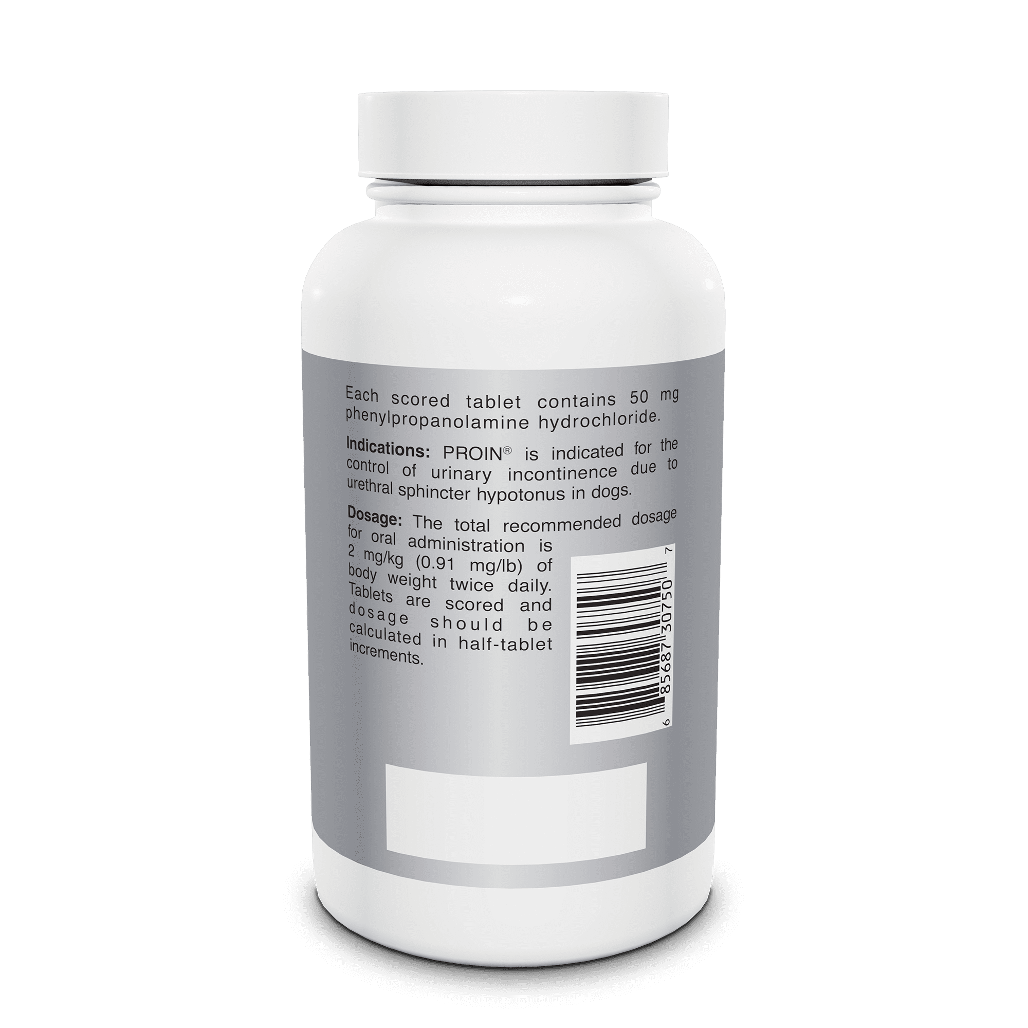 Proin (Phenylpropanolamine Hydrochloride) Chewable Tablets, 50MG