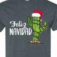 thumbnail image 4 of Inktastic Feliz Navidad Christmas Cactus in Santa Hat T-Shirt, 4 of 5