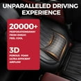 thumbnail image 3 of Car Seat Covers Full Set Faux Nappa Leather Seat Covers for Cars Breathable Front Seats with Lumbar Support and Rear Fit for Automotive Sedans SUVs Pickups, 3 of 8